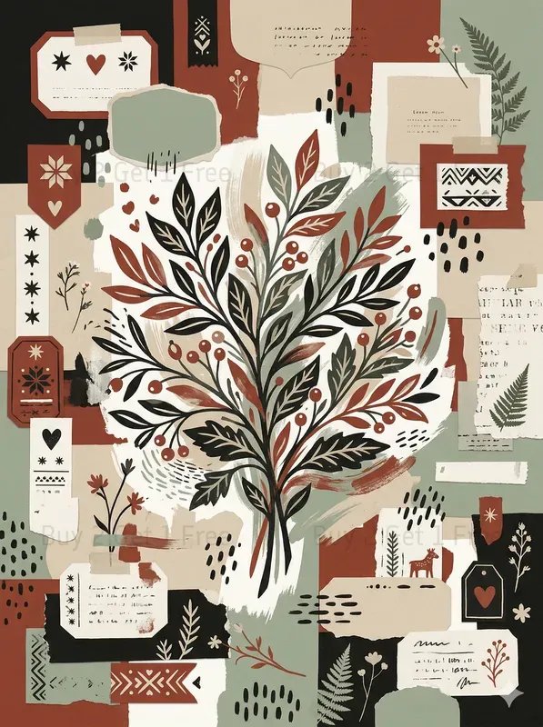 Scandinavian Minimal Folk Illustrations