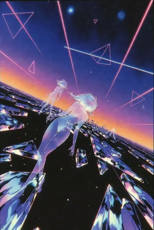 Synthwave Anime Illustrations