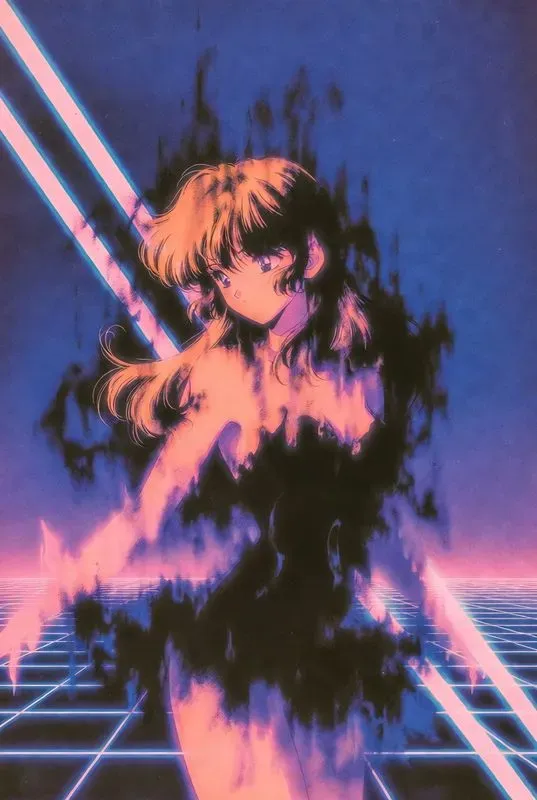 Synthwave Anime Illustrations