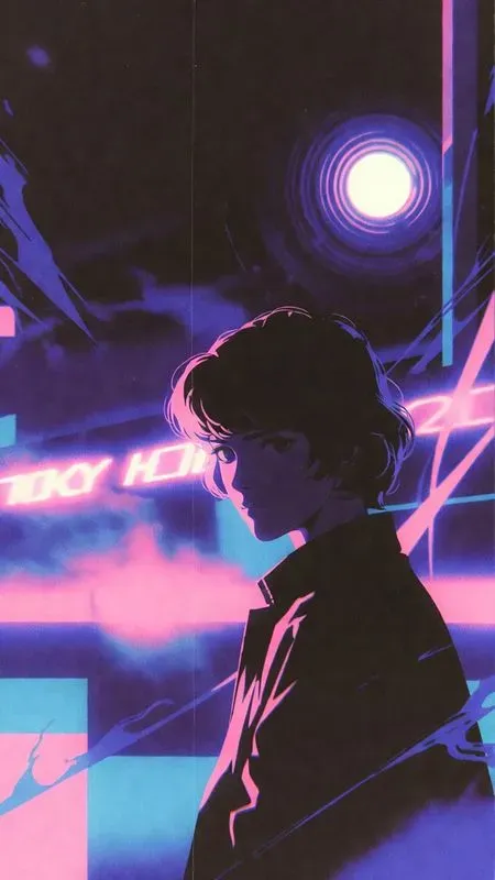 Synthwave Anime Illustrations