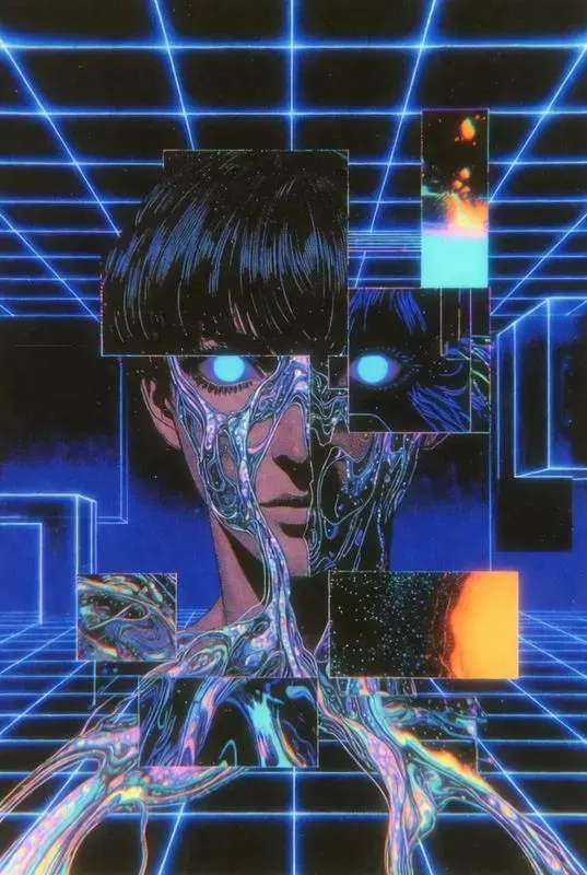 Synthwave Anime Illustrations
