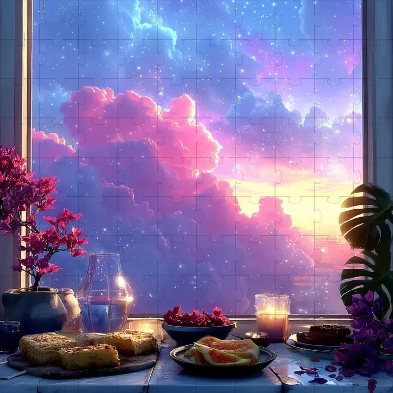Lofi Anime Sunset Dream Paintings