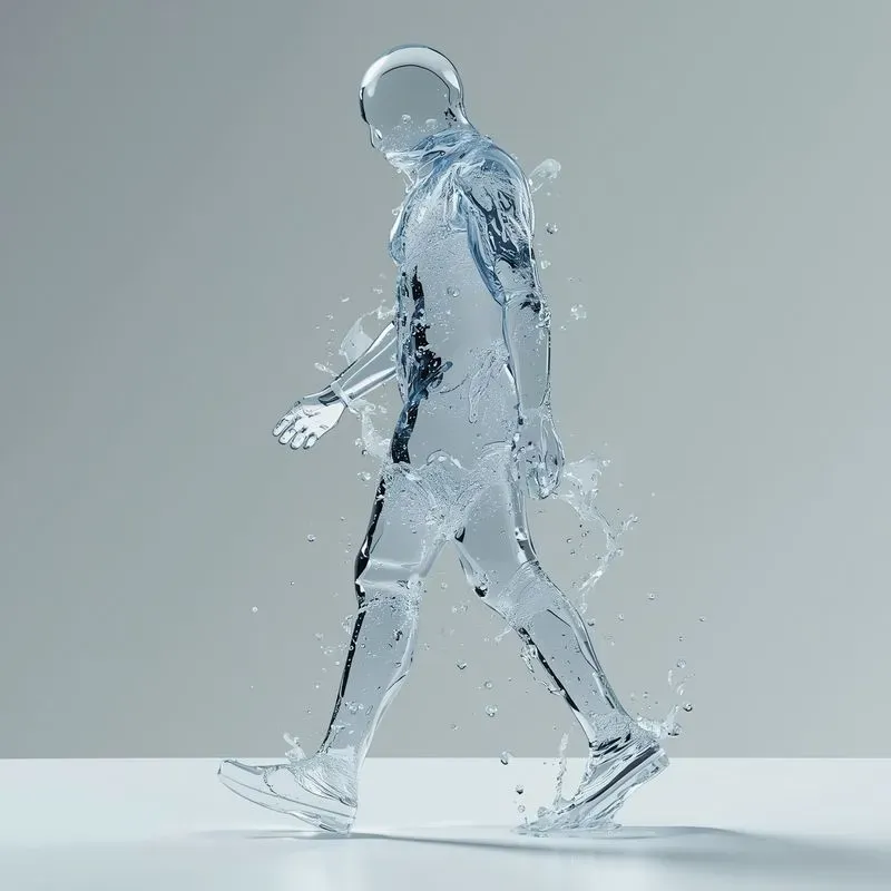 Liquid Water Sculptures Hyperrealistic