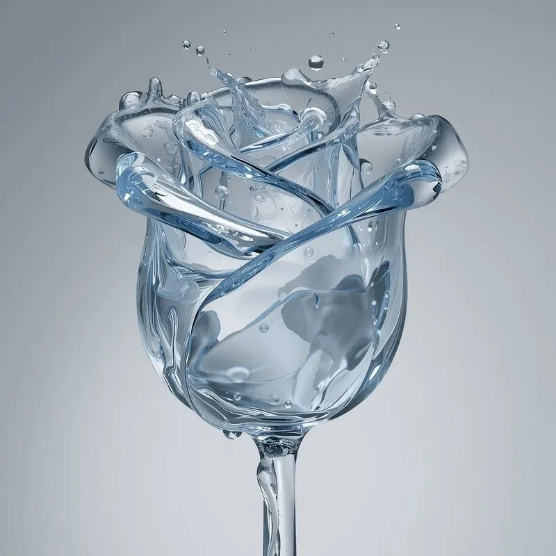 Liquid Water Sculptures Hyperrealistic