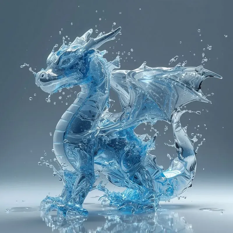 Liquid Water Sculptures Hyperrealistic