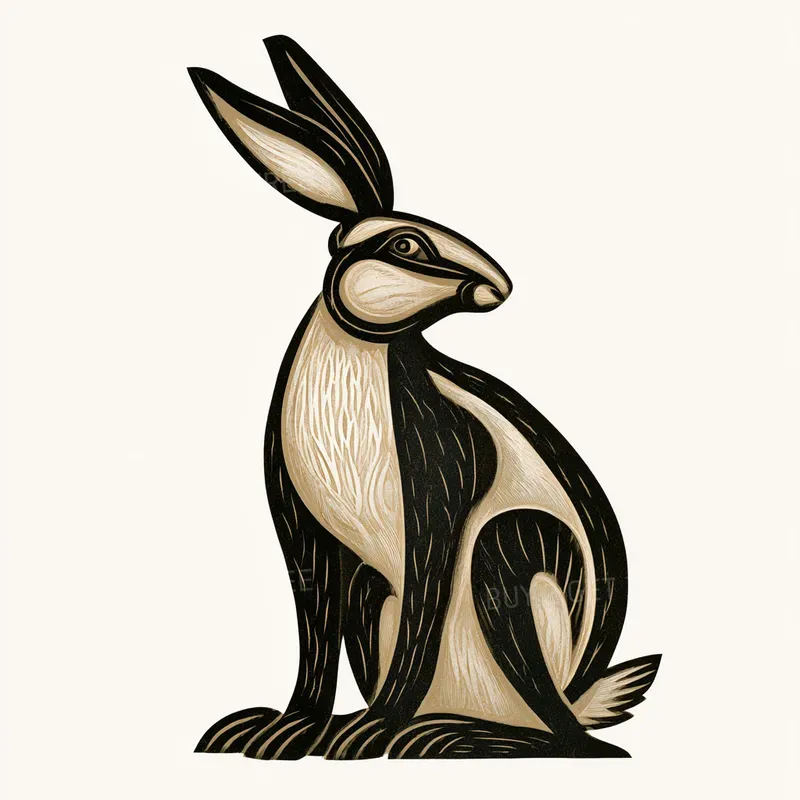 Woodblock Forest Animals
