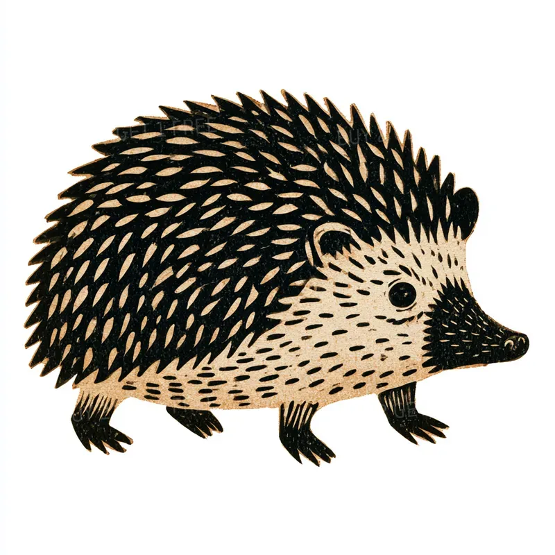 Woodblock Forest Animals