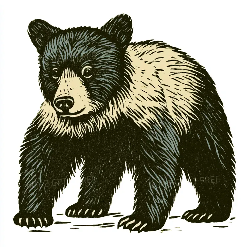 Woodblock Forest Animals
