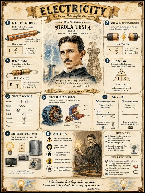 Cute Science Infographic Poster Kits