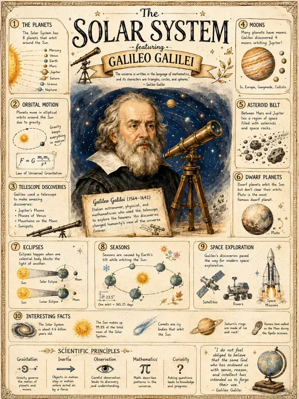 Cute Science Infographic Poster Kits