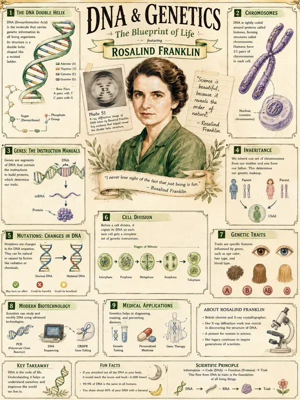 Cute Science Infographic Poster Kits