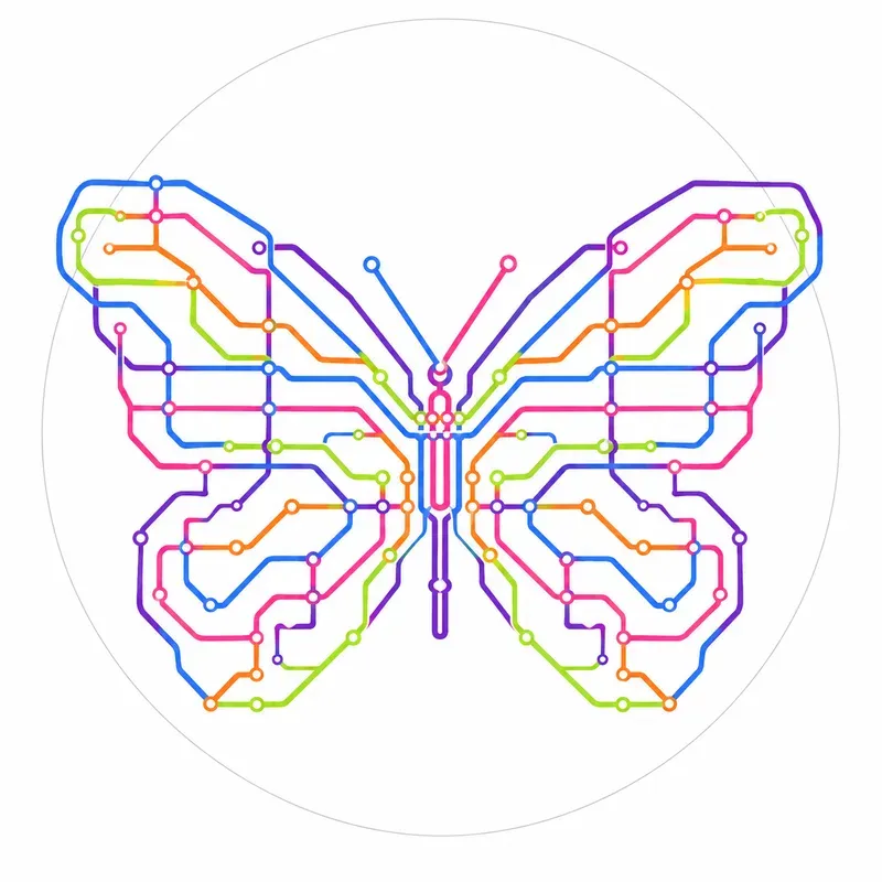 Transit Line Art Generator