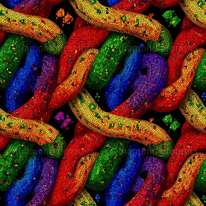 Vibrant Surreal Seamless Patterns