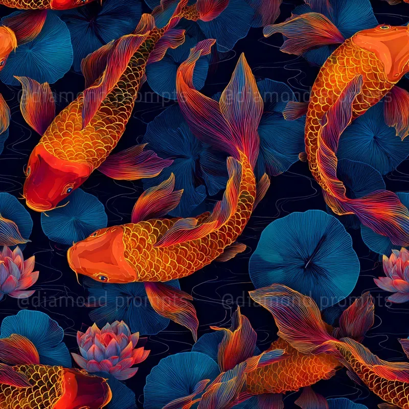 Vibrant Surreal Seamless Patterns
