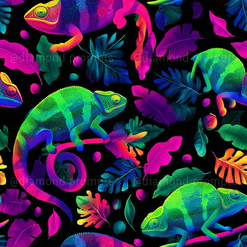 Vibrant Surreal Seamless Patterns
