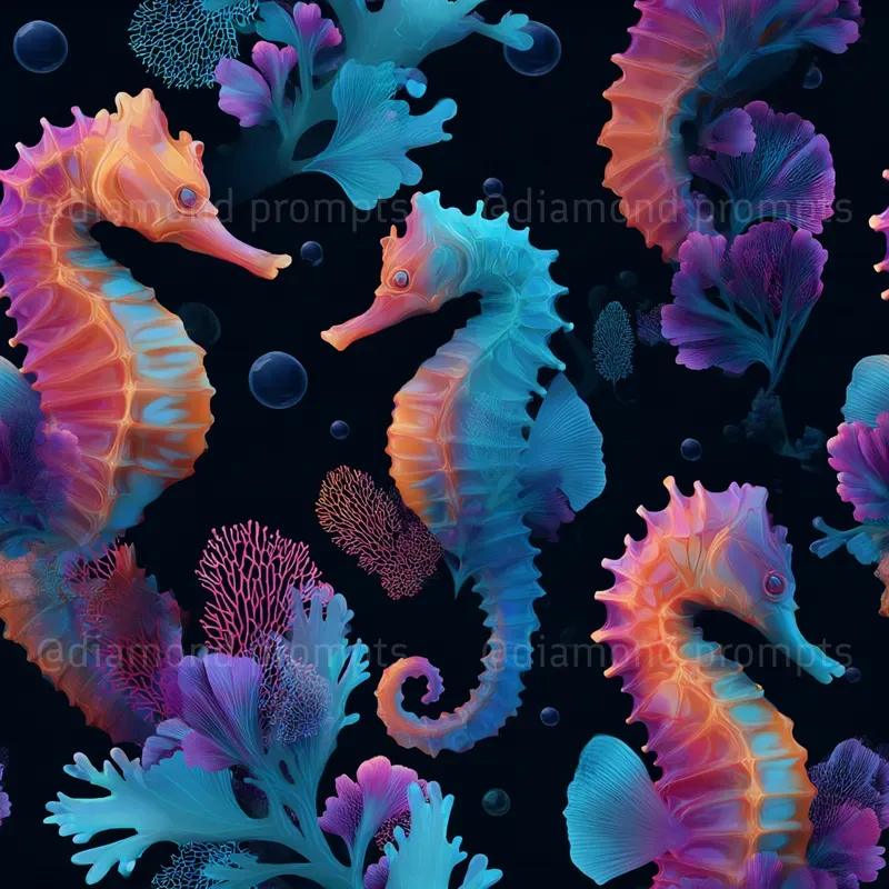 Vibrant Surreal Seamless Patterns