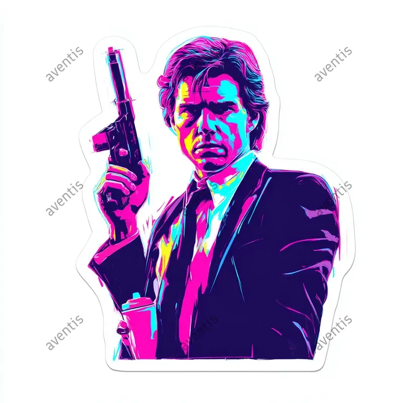 Gta Neon Style Celebrity Stickers