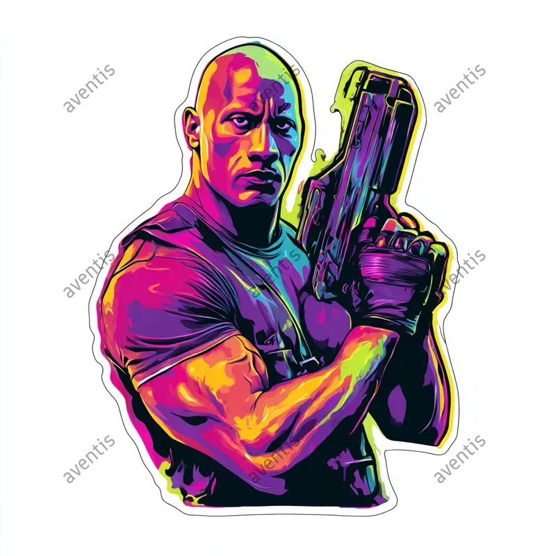 Gta Neon Style Celebrity Stickers