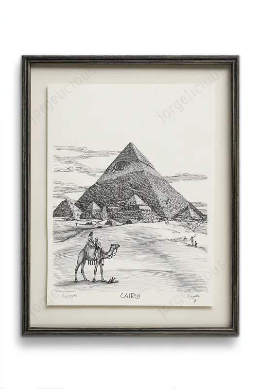 Pen Ink Travel Poster Designs