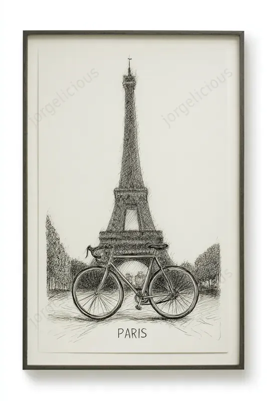 Pen Ink Travel Poster Designs