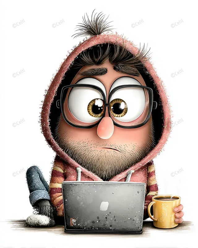 Caricature Character Tshirt Art