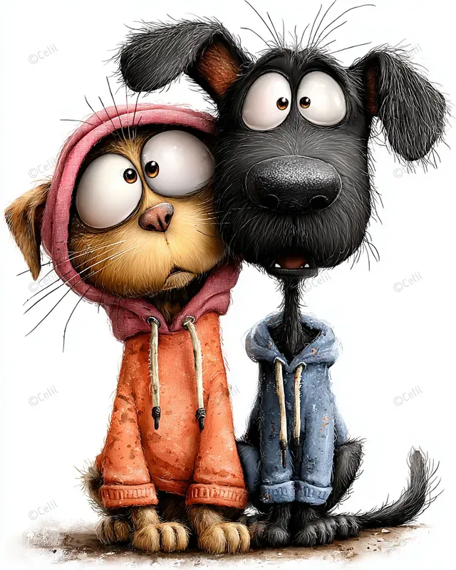 Caricature Character Tshirt Art