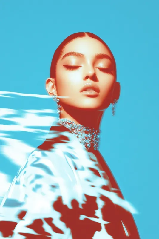 Holographic Moebius Line Art