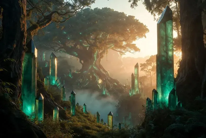 Ultrarealistic Crystal Fantasy Concepts