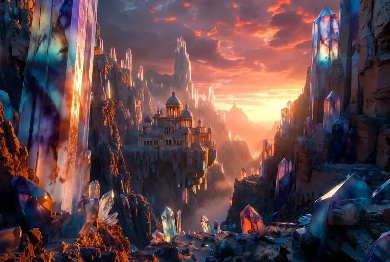 Ultrarealistic Crystal Fantasy Concepts