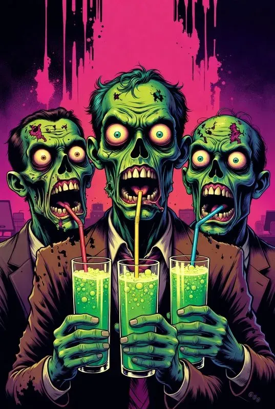Neon Zombie Juice Parties
