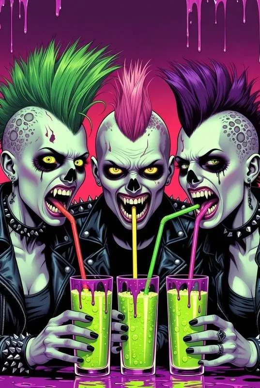 Neon Zombie Juice Parties