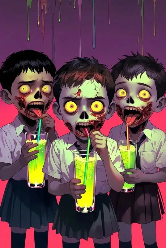 Neon Zombie Juice Parties