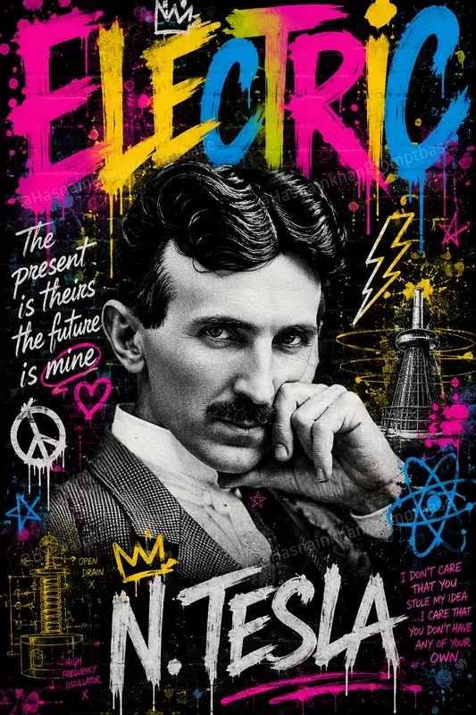 Historical Icon Graffiti Pop Art Designs