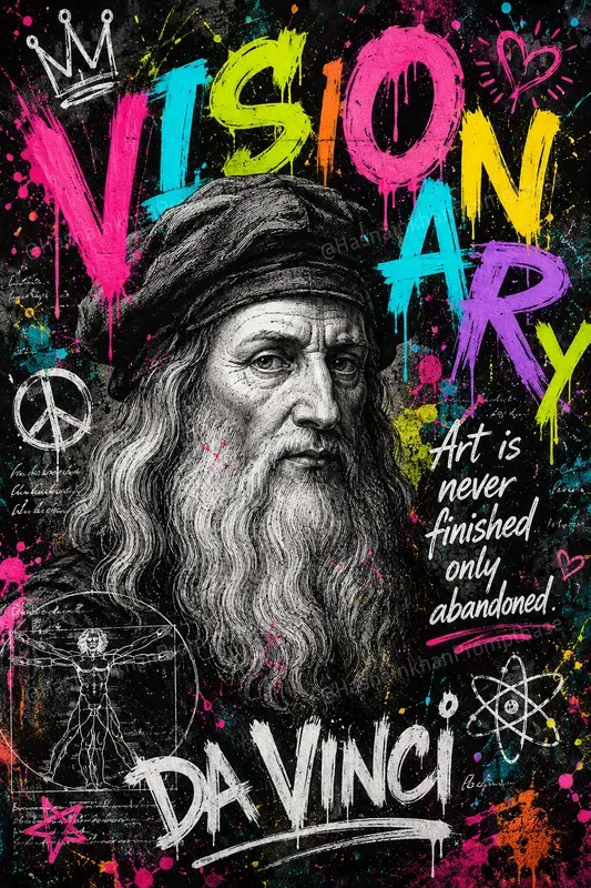 Historical Icon Graffiti Pop Art Designs