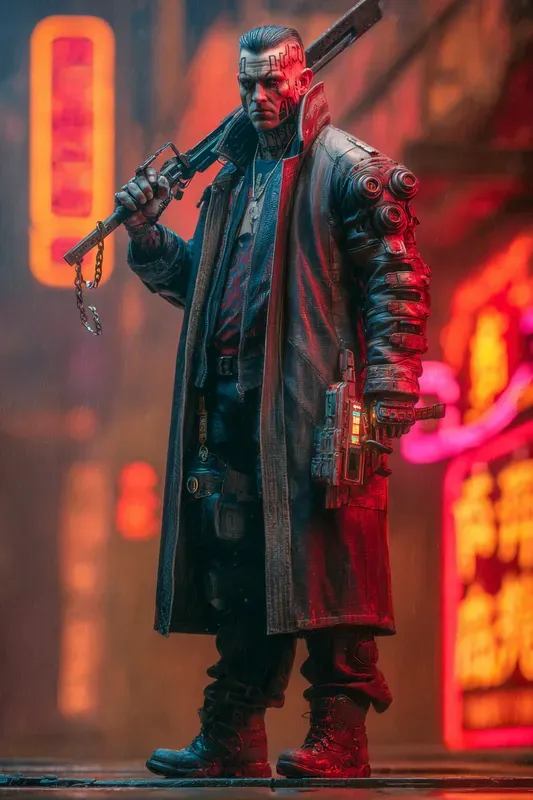 Cyberpunk Character Portrait Generator
