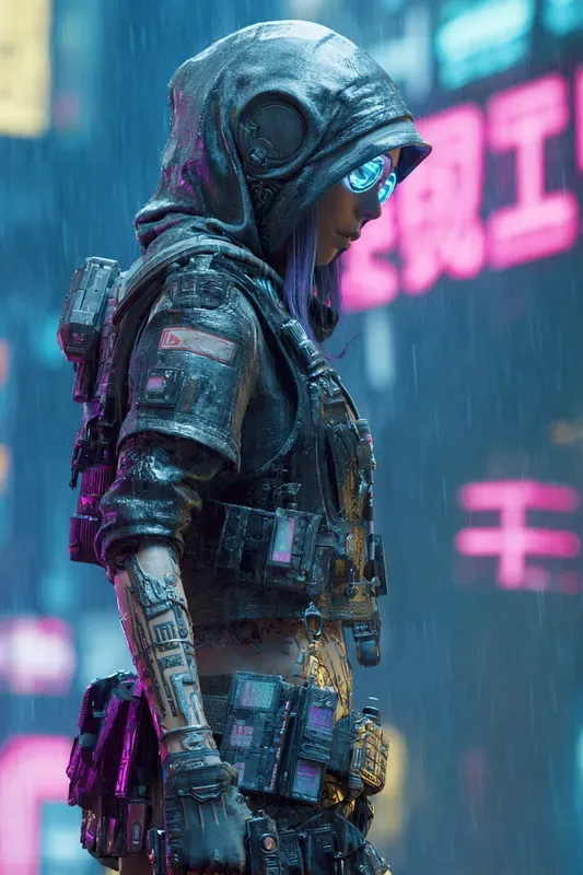 Cyberpunk Character Portrait Generator