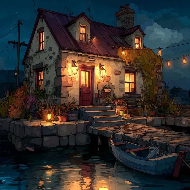 Painterly Cozy Anime Cinematic Lofi