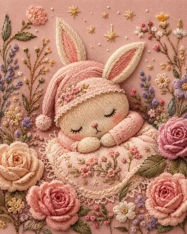 Whimsical Embroidered Characters