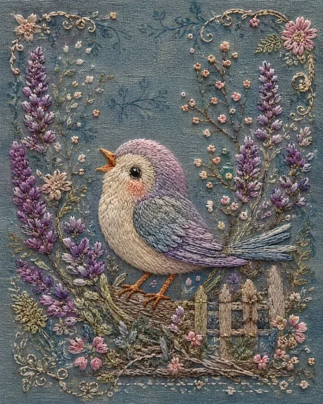 Whimsical Embroidered Characters