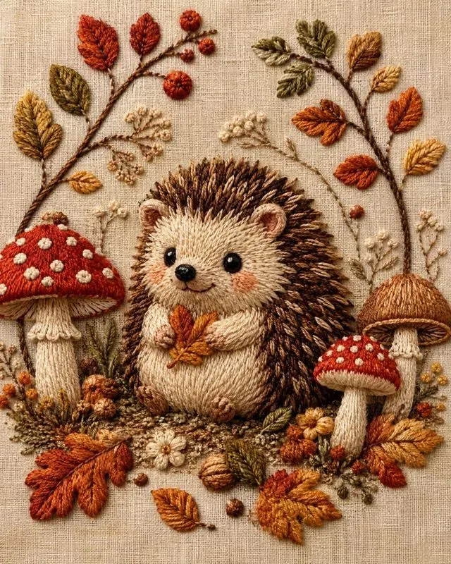 Whimsical Embroidered Characters