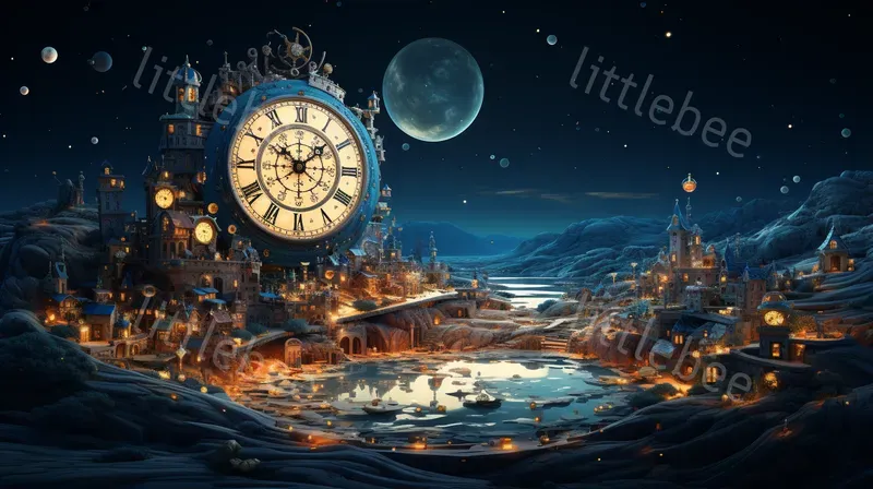 Surreal New Year Fantasy Scenes