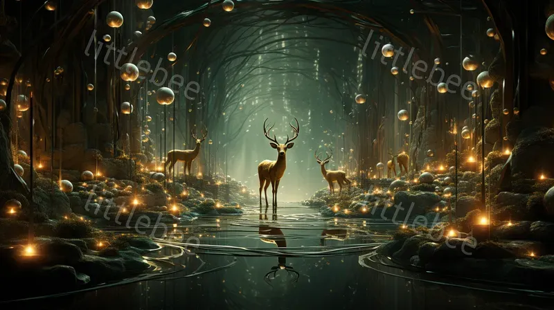 Surreal New Year Fantasy Scenes