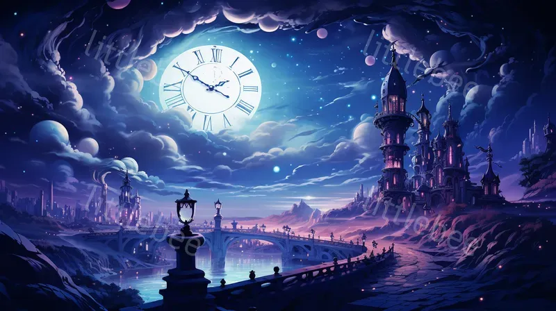 Surreal New Year Fantasy Scenes