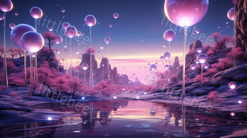 Surreal New Year Fantasy Scenes