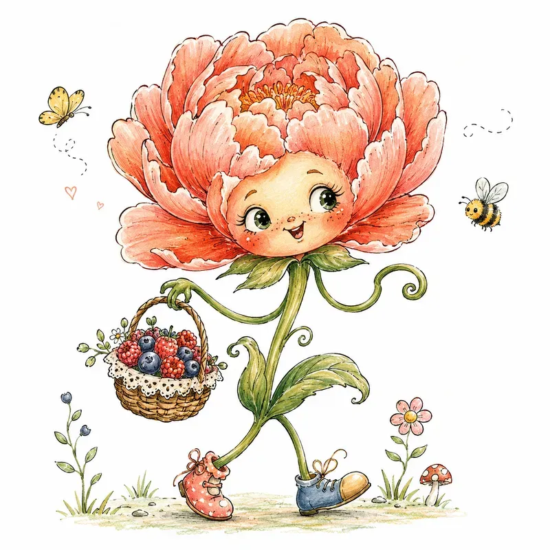 Whimsical Flower Friends