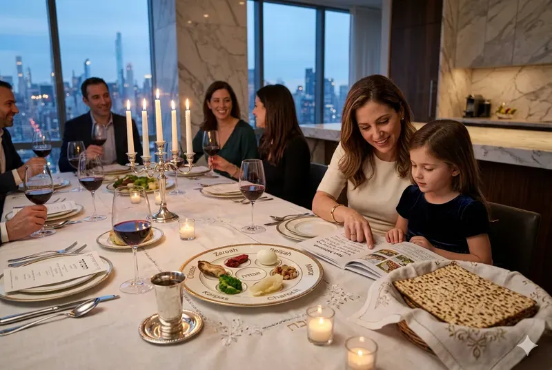 Passover Seder Table Scenes