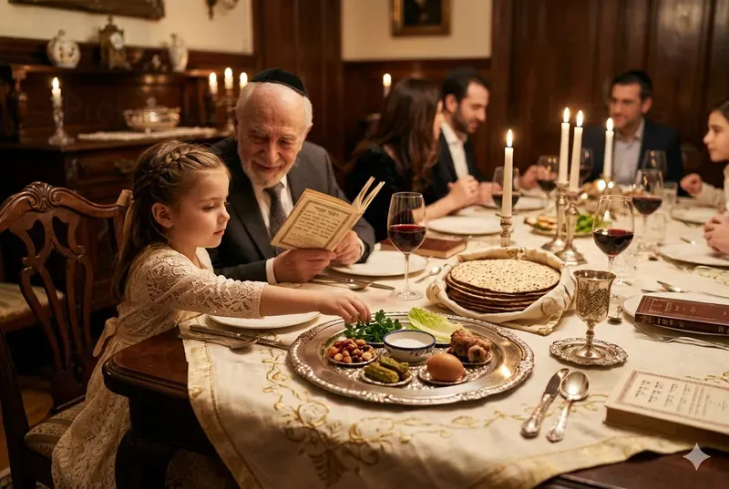 Passover Seder Table Scenes