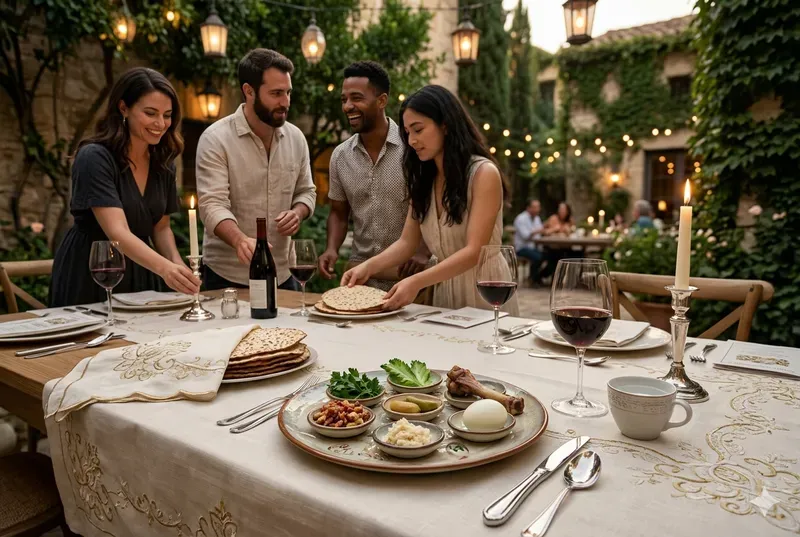 Passover Seder Table Scenes