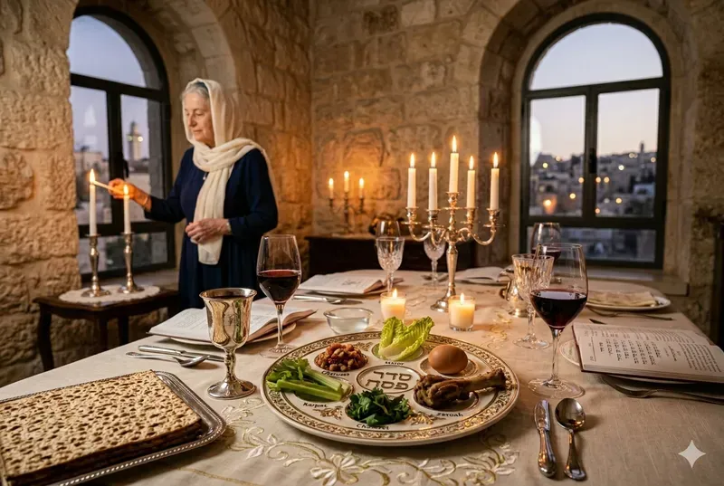 Passover Seder Table Scenes