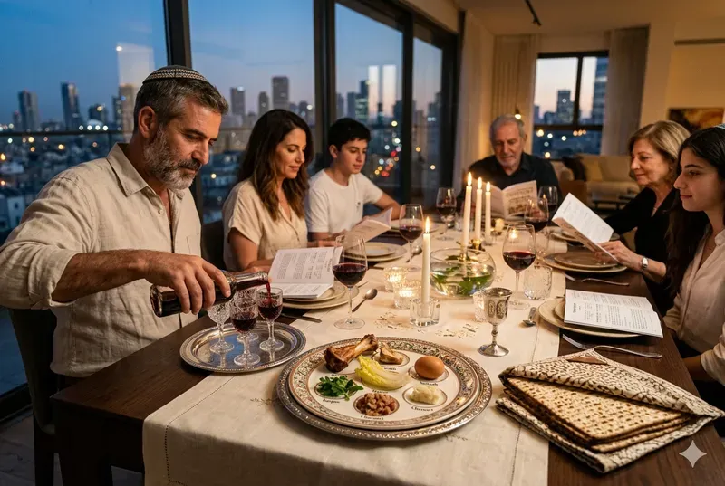 Passover Seder Table Scenes